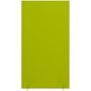 Design-Trennwand Paperflow, Stoffbespannung grün, schwer entflammbar gemäß DIN 4102 (B1), desinfektionsmittelbeständig, B 940 x T 390 x H 1740 mm