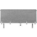 Desk acoustic partition BE Safety Screen rear panel, without acrylic window, thickness 10 mm, W 1600 x H 600 mm, light gray