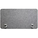 Desk screen acoustic to go 3000 silent.desk, Flyby, W 1800 x H 650 mm, absorption class C