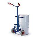 Diable pour le transport de fût, 1600 x 700 mm, roues gonflables