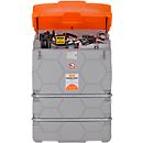 Dieseltank CUBE, Kant-en-klare installatie, versch. afmetingen, 1500 l, Elektrische pomp 230V, Autom.-tappistool