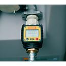Digital flow meter K24 for portable tank CEMO DT-Mobil Easy 200 l, measuring capacity 40 l/min, plastic, black-yellow