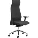 Directiestoel ENERGY, met armleuningen, synchroonmechanisme, CLIMATEX®-bekleding, zwart