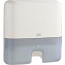 Dispensador de toallas Tork® Mini Interfold 552100, dispensación de una hoja, ahorro de espacio, plástico, blanco