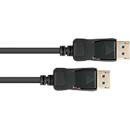 DisplayPort 2.0 kabel Goede verbindingen, tot 8K, tot 54 Gbit/s, koperdraden, vergrendelingsbeveiliging, lengte 3 m, zwart