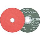 Disque fibre COMBICLICK CO-COOL D.115mm K.120 INOX/alu.grain céramique