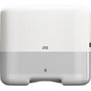 Distributeur d'essuie-mains Tork® Mini 553100, distribution feuille à feuille, pour pliage en accordéon et en couches, plastique, blanc