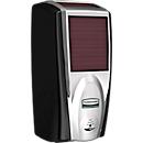 Distributeur de savon et de désinfectant Rubbermaid LumeCel, AutoFoam, 1100 ml, alimenté par la lumière, automatique &amp; sans contact, pour mur/support, chromé/noir