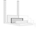 Divider, free-standing, for shelves P 400 mm, H 175 mm