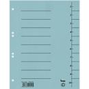 Dividers, A4, 100 pieces, light blue