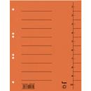 Dividers, A4, 100 pieces, orange