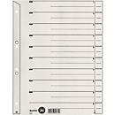 Dividers no. 1654, DIN A4, grey, 200 g/m², 100 pieces