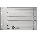 dividers no. 1656, DIN A5, grey, 200 g/m², 100 pieces