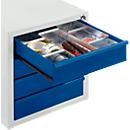 Divisórias para 1 gaveta com 1 chapa separadora longitudinal e 4 transversais