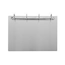 Djois Ringbuchbrett, A4, nur horizontal verwendbar, 4-Ring-Mechanik, bis 250 Blatt, magnetisch, Recycling-Aluminium, silbergrau