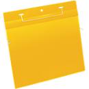 Document sleeves with wire arch, W 297 x H 210 mm (A4 crosswise), 50 pieces, yellow