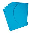 Documentenmap TARIFOLD Smartfolder, formaat A4, voor max. 80 vel, karton, blauw, 6 stuks