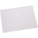 Documenthoezen PP met drukknop sluiting en met perforatie