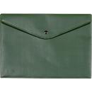 Documenttas FolderSys, zwarte drukknoopsluiting, polypropyleen, formaat A4, groen, 10 stuks
