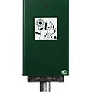 Dog waste bag dispenser, lockable, moss green