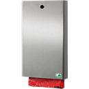 Dog waste bag dispenser, lockable, stainless steel