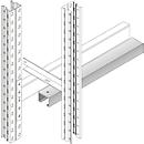 Doorschuifbeveiliging, gegalvaniseerd, binnenwerkse sectiebreedte 1900 mm, voor palletstelling PR