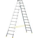 Doppelstufen-Stehleiter MEHRSI®, 12 Stufen, 19 kg