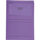 Dossier de classement Classico ORDO ELCO, pour format A4, papier, 100 p., violet