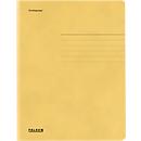 Dossier de classement FALKEN, format A4, rabats, carton Manila, jaune