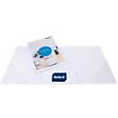 Dossier de présentation Biella Pearl #3, 3 compartiments, pour DIN A4, jusqu'à 40 feuilles, avec pochette transparente, L 225 x l 3 x H 315 mm, carton, blanc