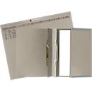 Dossier suspendu Exacompta, pour 2 agrafages à gauche, plié, pli extensible, impression d'organisation, Ange Bleu, carton recyclé, gris, 25 pièces