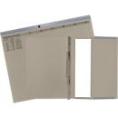Dossier suspendu Exacompta, pour agrafage à droite, plié, pli extensible, impression d'organisation, Ange Bleu, carton recyclé, gris, 25 pièces