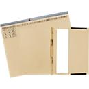 Dossier suspendu Exacompta, pour agrafage à droite, plié, pli extensible, impression d'organisation, Ange Bleu, carton recyclé, ivoire, 25 pièces