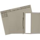 Dossier suspendu Exacompta, pour agrafage à gauche &amp; à droite, plié, pli extensible, impression d'organisation, Ange Bleu, carton recyclé, gris, 25 pièces
