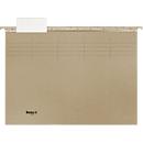 Dossiers suspendus Biella Original, A4, avec pochettes transparentes et accessoires, L 250 x H 320 mm, carton, beige, 10 pièces