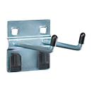 Double hook with wide base plate, Ø 6 x D 75 mm, 5 pieces
