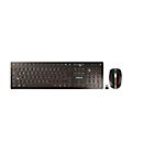 Draadloos toetsenbord met muis Cherry DW 9100 SLIM, QWERTZ, USB/Bluetooth, oplaadbaar, muis met 6 toetsen, tot 2400 dpi, tot 10 m, zwart-brons
