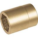 Draadsleutelinzetstuk 1/2 inch, 6-kant, SW 12 mm, lengte 40 mm, vonkvrij, ENDRES