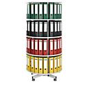 Draaibare ordnerzuil met 4 etages, zonder ordners, h 1660 mm
