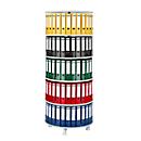 Draaibare ordnerzuil met 5 etages, zonder ordners, h 1930 mm