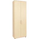 Draaideurkast TETRIS WOOD – B 800 x D 421 x H 2270 mm (hoogte inclusief glijders) – 6 OH - ahorn decor – ons merk Schäfer Shop Genius