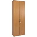 Draaideurkast TETRIS WOOD – B 800 x D 421 x H 2270 mm (hoogte inclusief glijders) – 6 OH - beuken decor – ons merk Schäfer Shop Genius