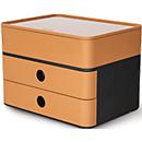 Drawer box HAN Allison Smart-Box Plus, 2 drawers with dividers, Utensil box, stackable, ABS plastic, caramel-brown