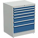 Drawer cabinet, 7 drawers, W 910 x D 715 x H 1100 mm