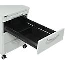 Drawer divider for mobile pedestal 1333, L 300 mm, A4, length divider, can only be used in combination with 330 mm long divider, metal, black