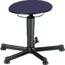 Drehhocker Sitz aus Stoffpolster, mit Gleiter, Duotec blau