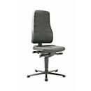 Drehstuhl All-in-One 9640, mit Gleiter, Integralschaumpolster, schwarz