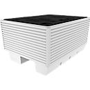 Drip tray for 120 litre drum, with grate and skids