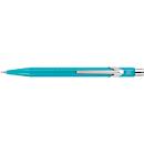Druckbleistift CARAN D'ACHE 844 Colormat-X, 0,7 mm, Aluminium, Metallclip, Minenresevoir, Slimpack, türkisblau