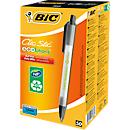 Druckkugelschreiber BIC® ECOlutions® Clic Stic, 0,4 mm, recycelt, schwarz, 50 Stück